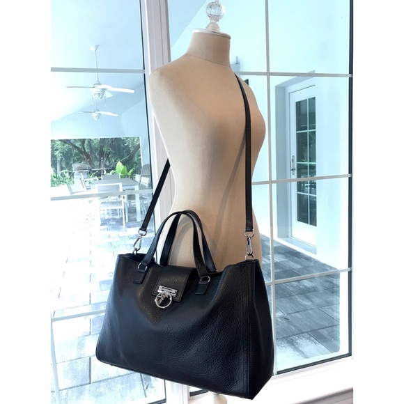 Versace Handbags - Versace Collection Leather Crossbody Satchel